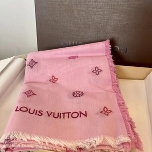 LOUIS VUITTON Trunkies Cotton Stole/Scarf/Shawl Pink original brown box NEW